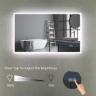 Alternate image 2 for Vyaya Huron 48 in. W x 32 in. H Rectangular Frameless Anti-Fog Wall Bathroom LED Vanity Mirror in Silver