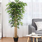 Alternate image 1 for Costway-CA 5-Feet Artificial Bamboo Silk Tree Indoor-Outdoor Decorative Planter
