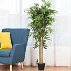 Alternate image 2 for Costway-CA 5-Feet Artificial Bamboo Silk Tree Indoor-Outdoor Decorative Planter