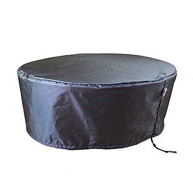 Summerset Shield Gold 2-Layer Polyester Fabric Outdoor Dining Set Round Cover - 94x32", Charcoal Grey. View a larger version of this product image.