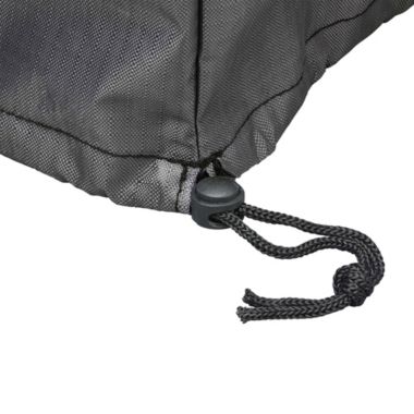 Summerset Shield Gold 2-Layer Polyester Fabric Outdoor Dining Set Round Cover - 94x32", Charcoal Grey. View a larger version of this product image.
