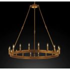 Alternate image 0 for Gallery Wrought Iron Vintage Barn Metal Castile One Tier Chandelier Industrial Loft Rustic Lighting W 38" H 40"