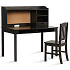 Alternate image 0 for Costway Kids Desk and Chair Set Study Writing Desk with Hutch and Bookshelves-Brown