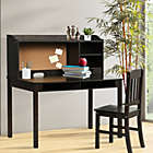 Alternate image 1 for Costway Kids Desk and Chair Set Study Writing Desk with Hutch and Bookshelves-Brown
