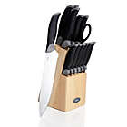 Alternate image 0 for Oster Lingbergh 14 Piece Stainless Steel Cutlery Knife Set with Pine Wood Block