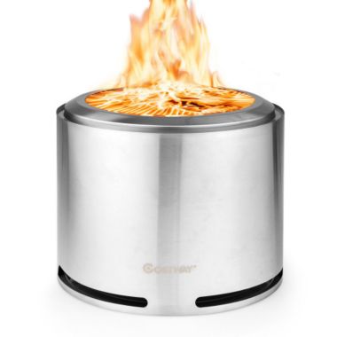 Slickblue 18.5 Inch Smokeless Fire Pit with Waterproof Cover. View a larger version of this product image.