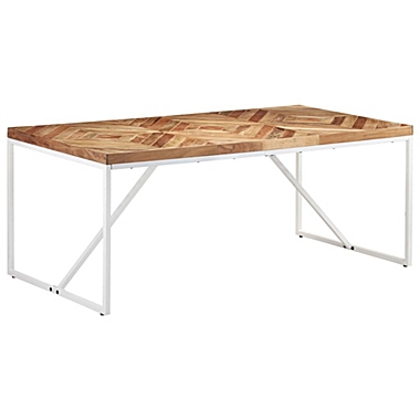 vidaXL Dining Table 70.9"x35.4"x29.9" Solid Acacia and Mango Wood. View a larger version of this product image.