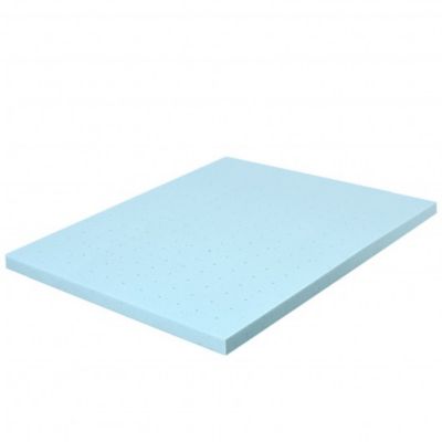 Costway 4 Inch Gel Injection Memory Foam Mattress Top Ventilated Mattress Double Bed-Full Size