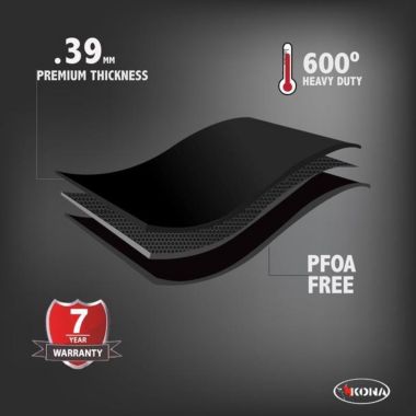 KONA Best BBQ Grill Mats - Heavy Duty 600 Degree Non-Stick Grilling Mats - 7 Year Guarantee (Set of 2). View a larger version of this product image.