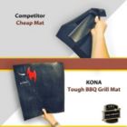 Alternate image 2 for KONA Best BBQ Grill Mats - Heavy Duty 600 Degree Non-Stick Grilling Mats - 7 Year Guarantee (Set of 2)