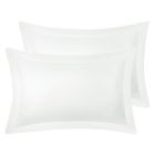 Alternate image 0 for PiccoCasa Pillow Shams 2 Packs Oxford Pillowcases, Soft Brushed Solid Microfiber Soft and Comfortable Pillowcases Covers for Pillow  King(20"x36"), Snow White