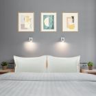 Alternate image 1 for PiccoCasa Pillow Shams 2 Packs Oxford Pillowcases, Soft Brushed Solid Microfiber Soft and Comfortable Pillowcases Covers for Pillow  King(20"x36"), Snow White