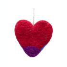 Alternate image 2 for Global Crafts Rainbow Heart and White Dove Handmade Felt Ornaments, Set of 2