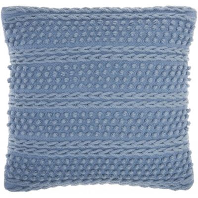 2 Vintage faded peach blue crochet STANDARD pillow cases cottage 16.5 x 27