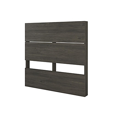 Nexera Milton 2 Piece Twin Size Bedroom Set - Bark Grey and White. View a larger version of this product image.