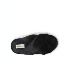 Alternate image 3 for Dearfoams Womens Jessica Furry Crossband Slide