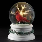 Alternate image 0 for Cardinal with LED Tree Glitterdome Snow Globe 100mm