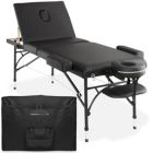 Alternate image 0 for Saloniture Professional Portable Lightweight Tri-Fold Massage Table with Aluminum Legs - Includes Headrest, Face Cradle, Armrests and Carrying Case
