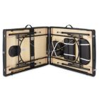 Alternate image 2 for Saloniture Professional Portable Lightweight Tri-Fold Massage Table with Aluminum Legs - Includes Headrest, Face Cradle, Armrests and Carrying Case