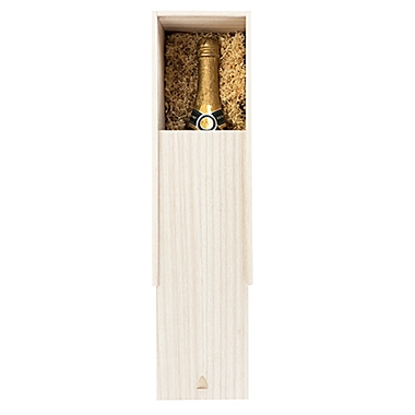 Twine 1-Bottle Paulownia Wood Champagne Box. View a larger version of this product image.