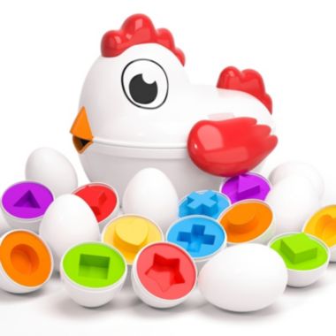 Department Store Toddler Chicken Easter Eggs Toys - Color Matching Game Shape Sorter With 6 Toy Eggs For Kids Montessori Educational Toys Easter Gifts For Boys and Girls. View a larger version of this product image.