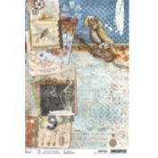Ciao Bella Rice Paper A4 Piuma Jump To The Future  5 Sheets