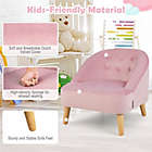 Alternate image 2 for Costway 2-Piece Kids Single Sofa and Stool Set