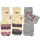 Alternate image 0 for Wrapables Colorful Baby Leg Warmers Set of 3, Half Ruched and Bows