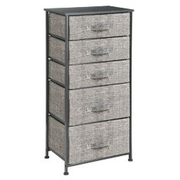 mDesign Vertical Dresser Storage Tower with 5 Drawers