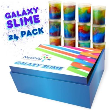 Neliblu - 12 Pack Galaxy Slime 15"X3"- Assorted Unicorn Party Favors, Stress Relief Toys. View a larger version of this product image.