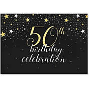Sparkle and Bash 50th Birthday Photo Booth Party Backdrop (5 x 7 ft)