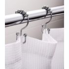 Alternate image 3 for 2lbDepot Shower Curtain Rings Hooks - Bronze Finish - Premium 18/8 Stainless Steel - Oil Rubbed Double Hooks with Easy Glide Rollers - Six Finishes Available - Set of 12 for Shower Rod