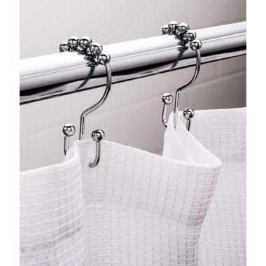 2lbDepot Shower Curtain Rings Hooks - Bronze Finish - Premium 18/8 Stainless Steel - Oil Rubbed Double Hooks with Easy Glide Rollers - Six Finishes Available - Set of 12 for Shower Rod. View a larger version of this product image.
