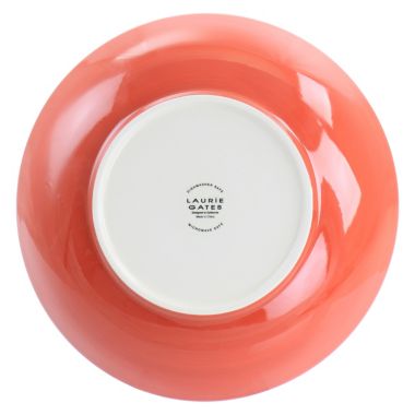 Laurie Gates California Designs Tierra 10.5 Inch Hand Painted Stoneware Pasta Bowl in Red. View a larger version of this product image.