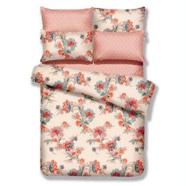 Dolce Mela DM501T 4 Piece Duvet Cover Set, Twin X-Large, Abloom. View a larger version of this product image.