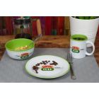 Alternate image 2 for Friends Central Perk Coffee House Themed Dinnerware Dining Set   Official Friends Collectible Ceramic Display   Includes Plate, Bowl, And Mug   3-Piece Set