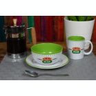 Alternate image 3 for Friends Central Perk Coffee House Themed Dinnerware Dining Set   Official Friends Collectible Ceramic Display   Includes Plate, Bowl, And Mug   3-Piece Set