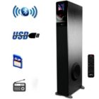 Alternate image 0 for beFree Sound Bluetooth Powered Tower Speaker in Black