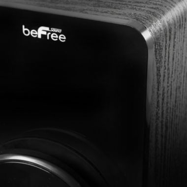 beFree Sound Bluetooth Powered Tower Speaker in Black. View a larger version of this product image.