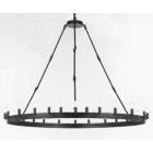 Alternate image 0 for Gallery Wrought Iron Vintage Barn Metal Castile One Tier Chandelier Industrial Loft Rustic Lighting W 63" H 49"