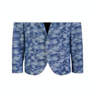 Ralph Lauren Big Boy's Classic Fit  Camouflage Sport Coat Blue Size 14 R. View a larger version of this product image.