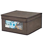 Alternate image 2 for mDesign Fabric Closet Storage Organizer Box, Medium, 6 Pack