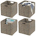 Alternate image 2 for mDesign Woven Seagrass Home Storage Basket for Cube Furniture