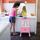Alternate image 1 for Costway Kids Kitchen Step Stool with Adjustable Height & Safety Netting