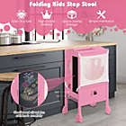 Alternate image 3 for Costway Kids Kitchen Step Stool with Adjustable Height & Safety Netting