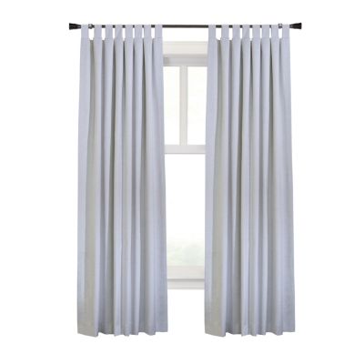Commonwealth Ventura Tab Top Dressing Window Curtain Panel Pair - 52x63", White