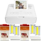 Alternate image 0 for Canon Selphy CP1300 Photo Printer White with 2x Canon RP-108 Color Ink & Paper Set