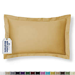 SHOPBEDDING Tailored Pillow Sham - Queen, Gold Sham (Available in 14 Colors)  By Blissford