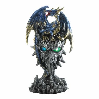 Dragon Crest Blue Dragon Warrior Statue. View a larger version of this product image.