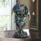 Alternate image 2 for Dragon Crest Blue Dragon Warrior Statue